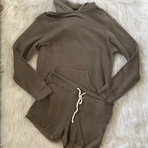 Monrow matching hoodie set NWOT